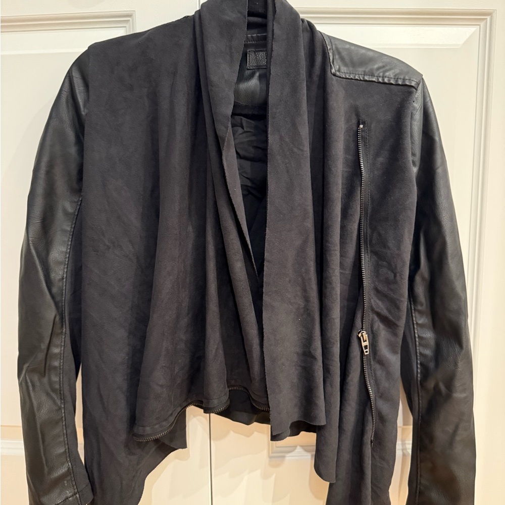 Blank NYC Black Suede/Leather Jacket